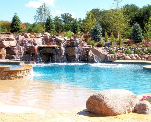 Water Feature + Signature Pool