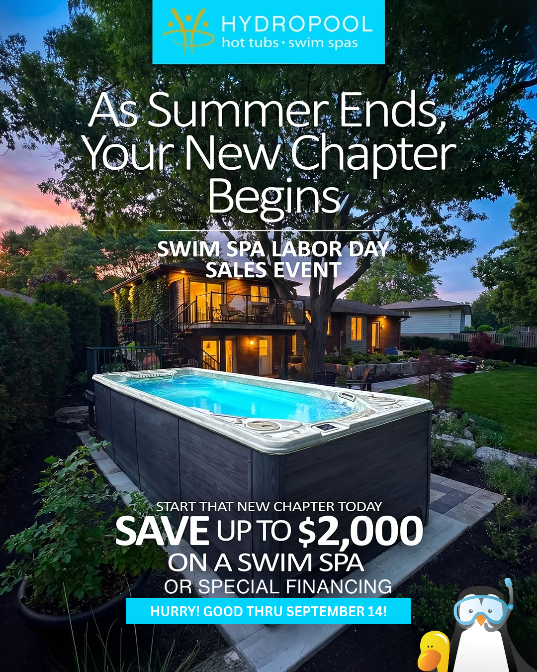 THROUGH SEPTEMBER 14 (1080 x 1350 px) Hydropool Promo